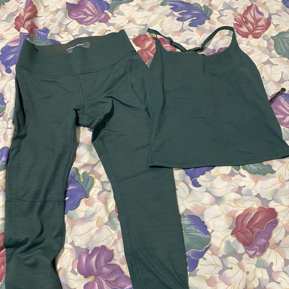 Olive Green Women's athletic set